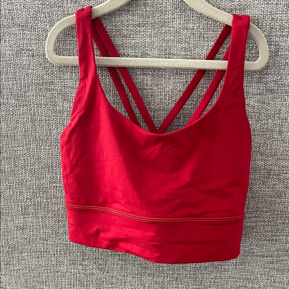 Lululemon Athletica Longline Red Sports Bra